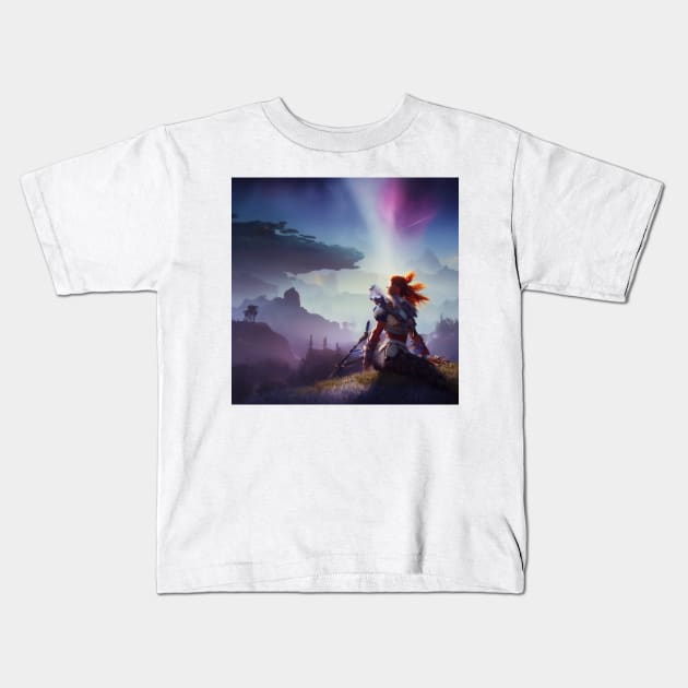Horizon Zero Dawn 004 Kids T-Shirt by Beastlykitty
